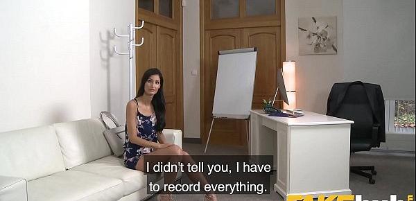  Fake Agent Stunning German babe given porn interview sex lesson